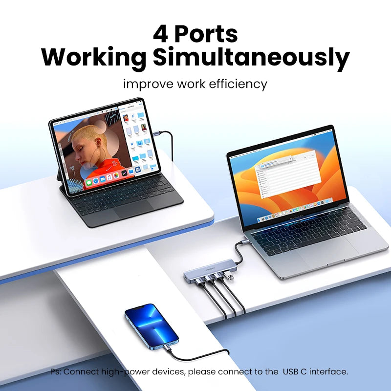 Hub USB-C 4 ports