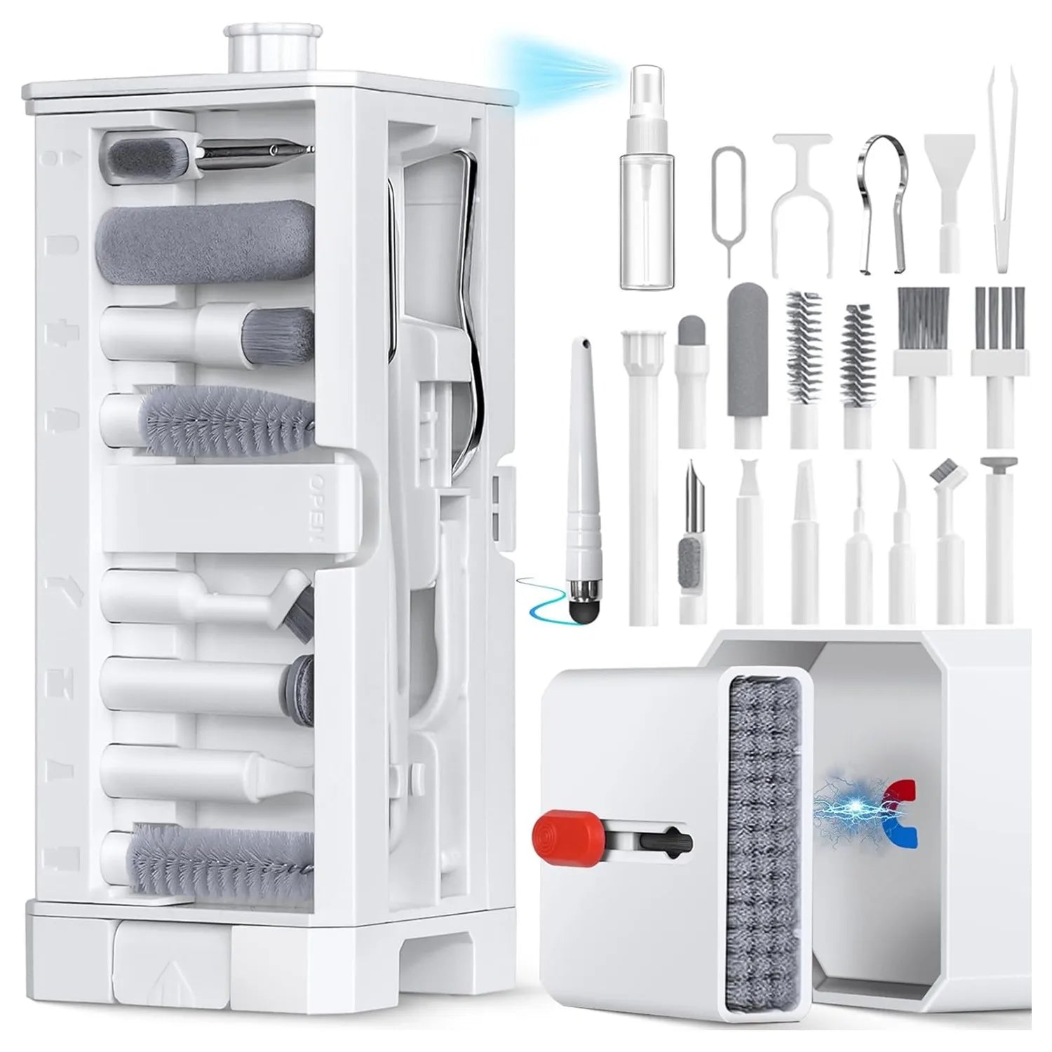 Multifunction tech cleaning kit