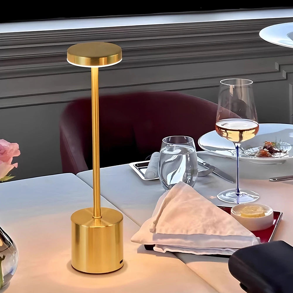 Cordless touch LED lamp