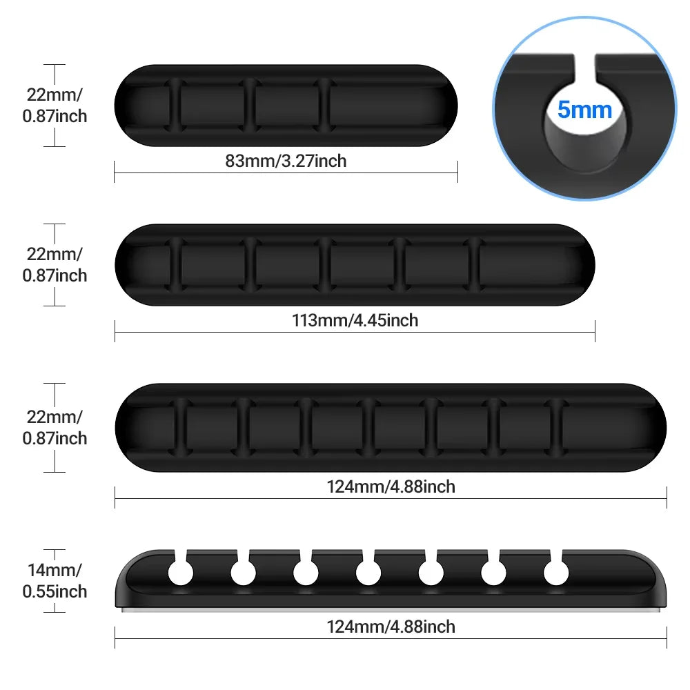 Adhesive cable organizer