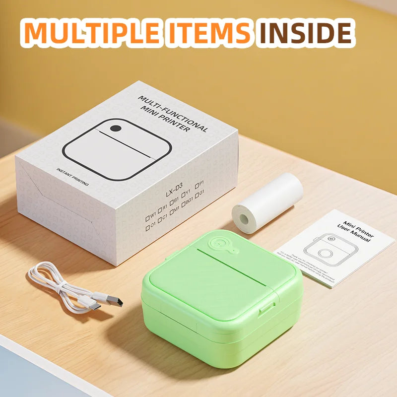 Mini imprimante autocollante sans encre