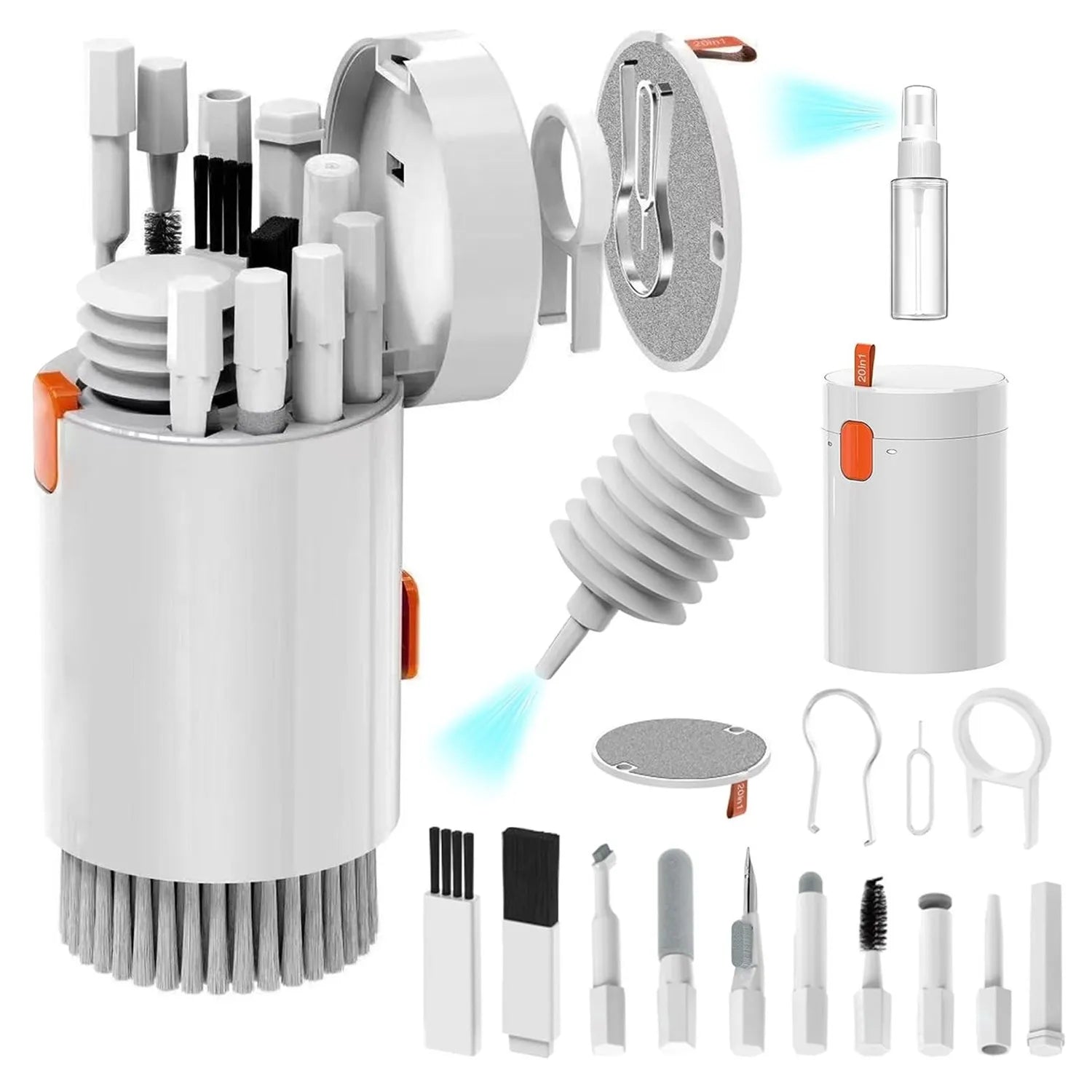 Multifunction tech cleaning kit