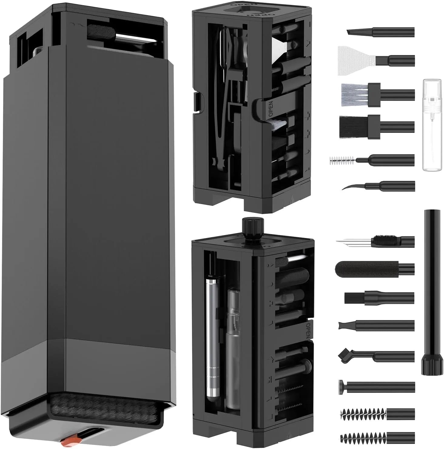 Multifunction tech cleaning kit