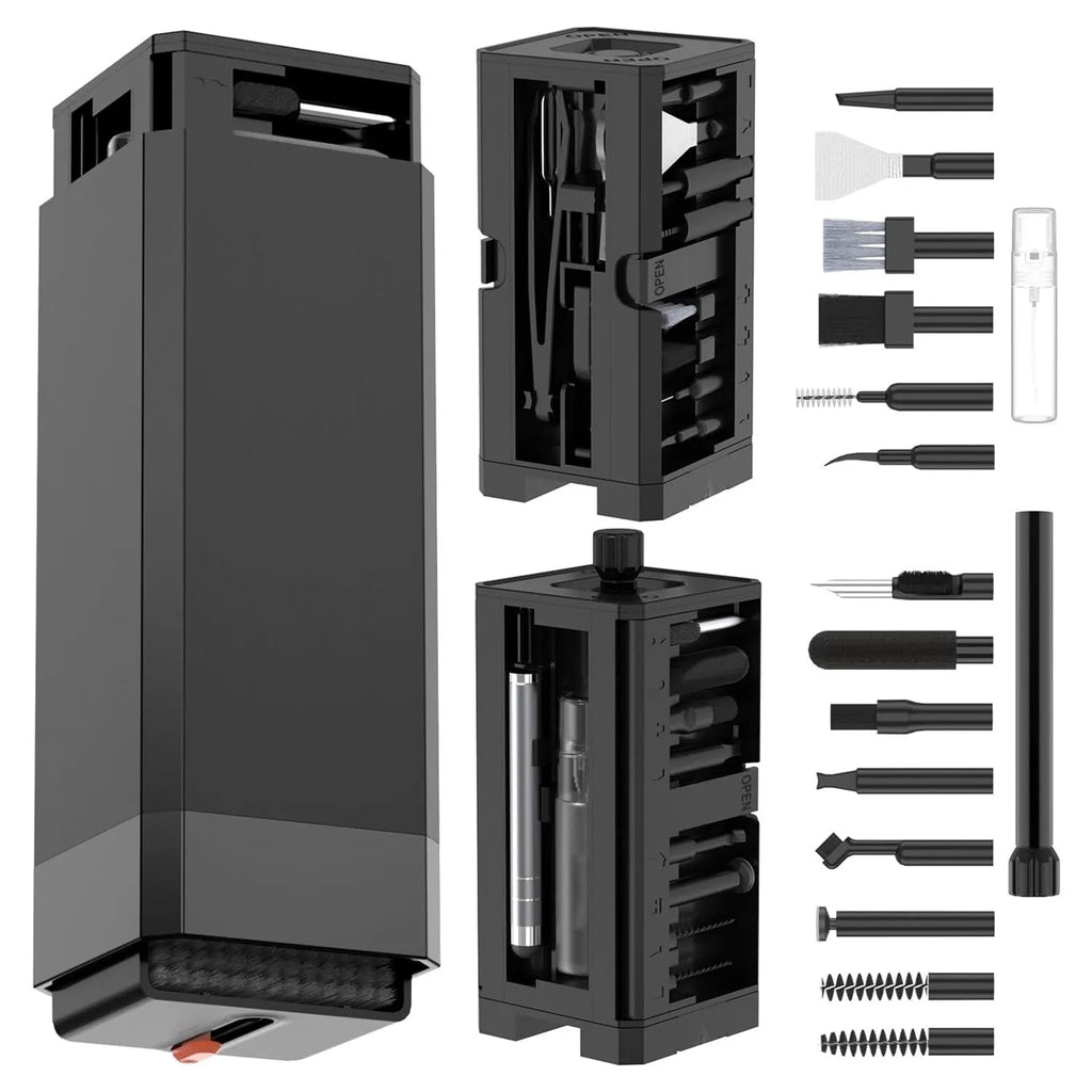 Multifunction tech cleaning kit