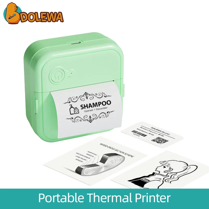 Mini imprimante autocollante sans encre