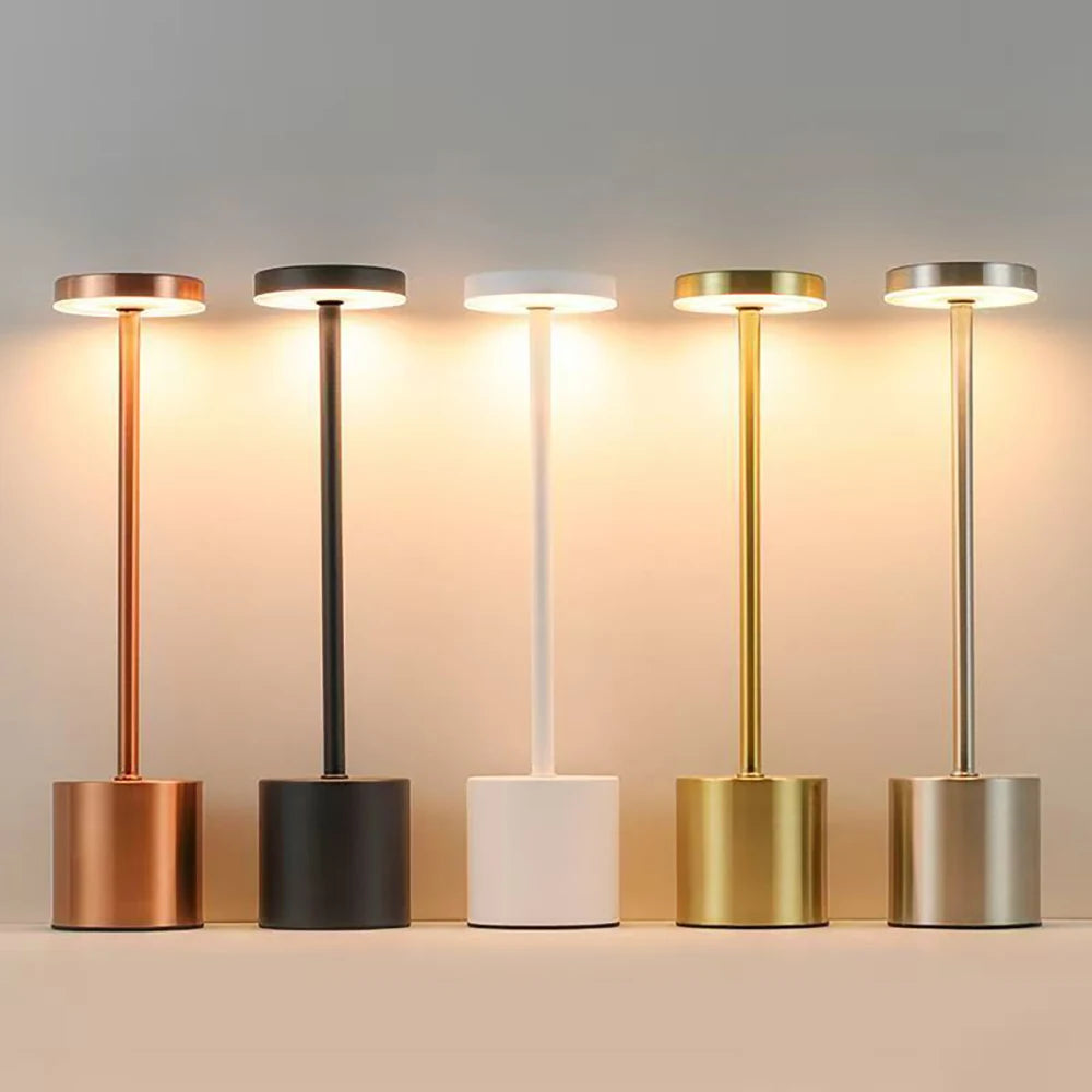 Cordless touch LED lamp