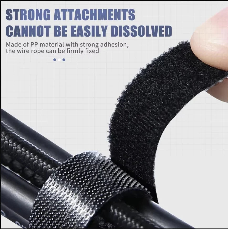 Adjustable cable organizer strip