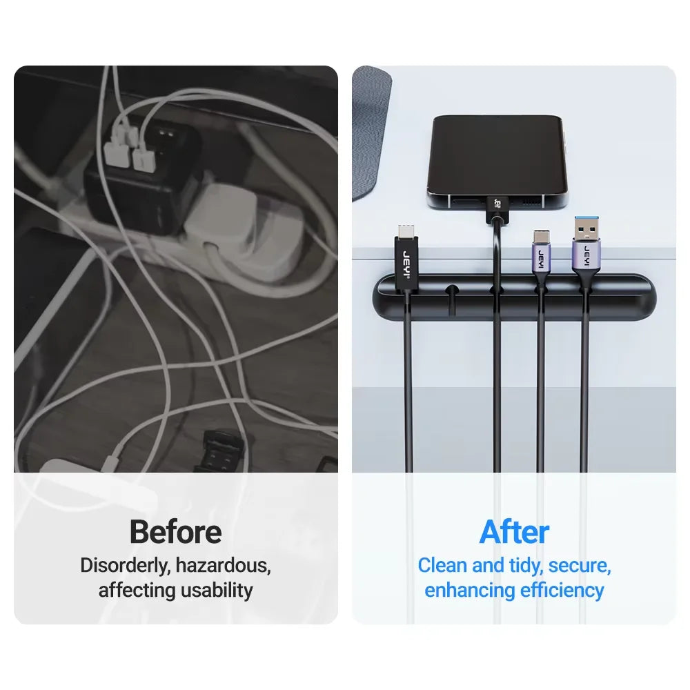 Adhesive cable organizer