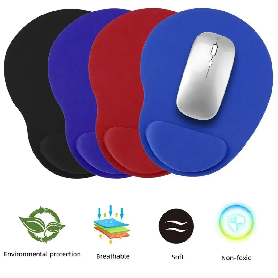 Ergonomic mouse pad with wrist rest