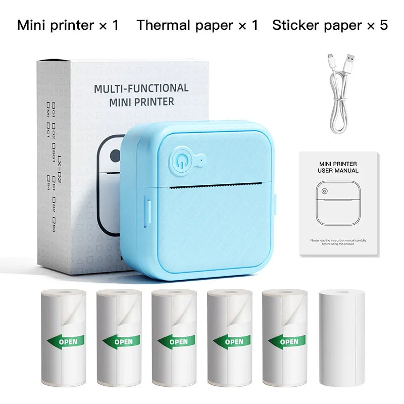 Mini imprimante autocollante sans encre