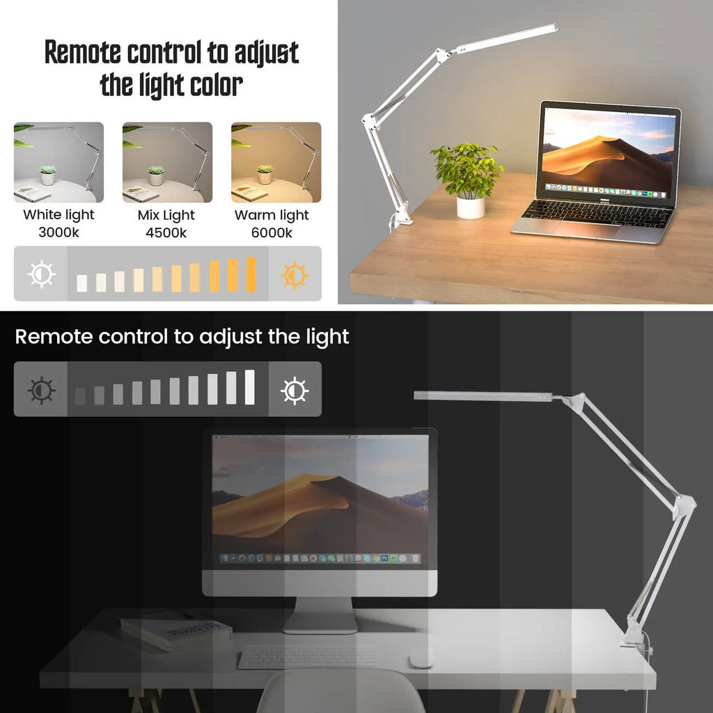 Lampe de bureau articulée à pince