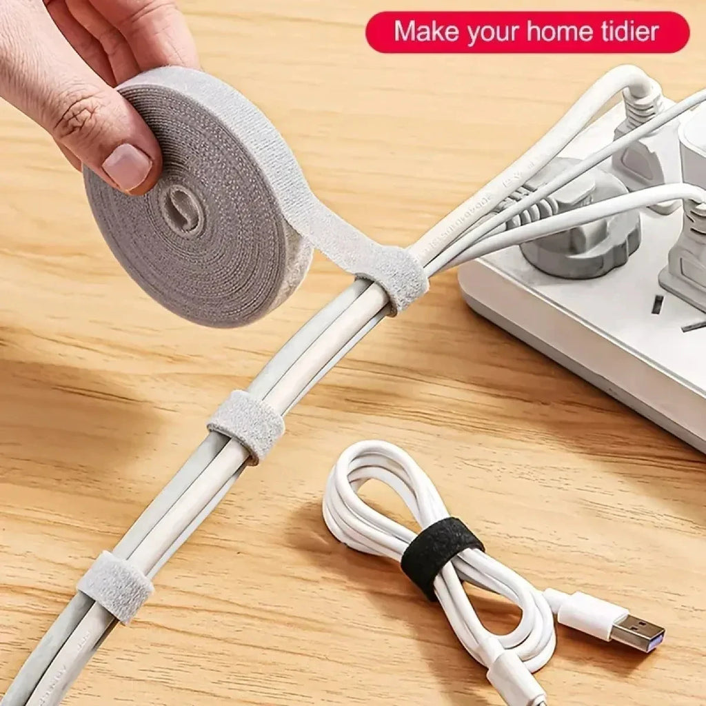 Desk cable tie tape