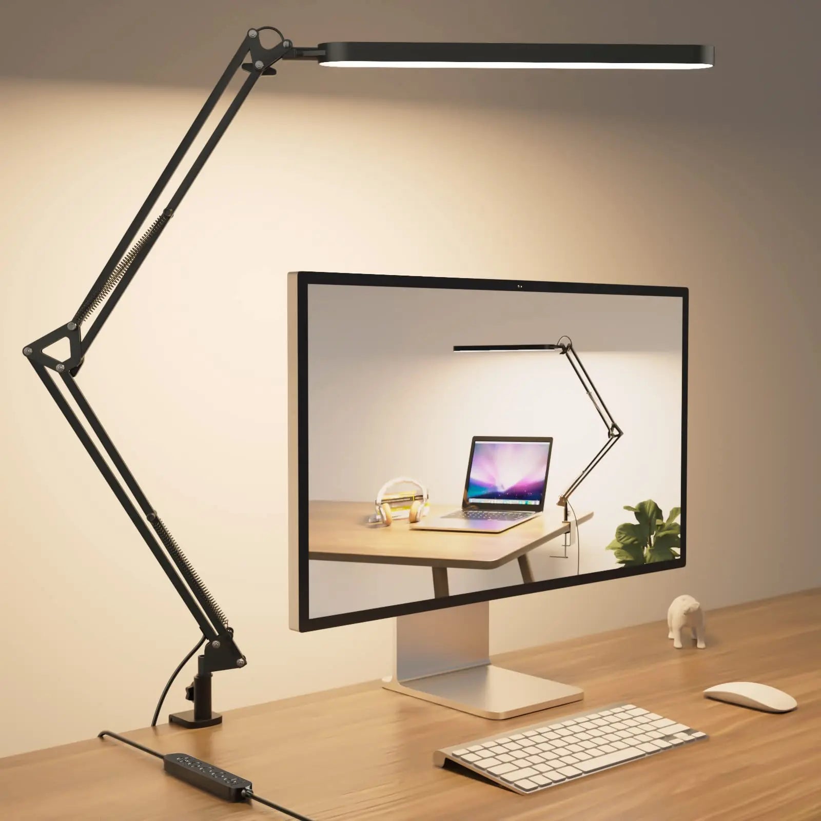 Lampe de bureau articulée à pince