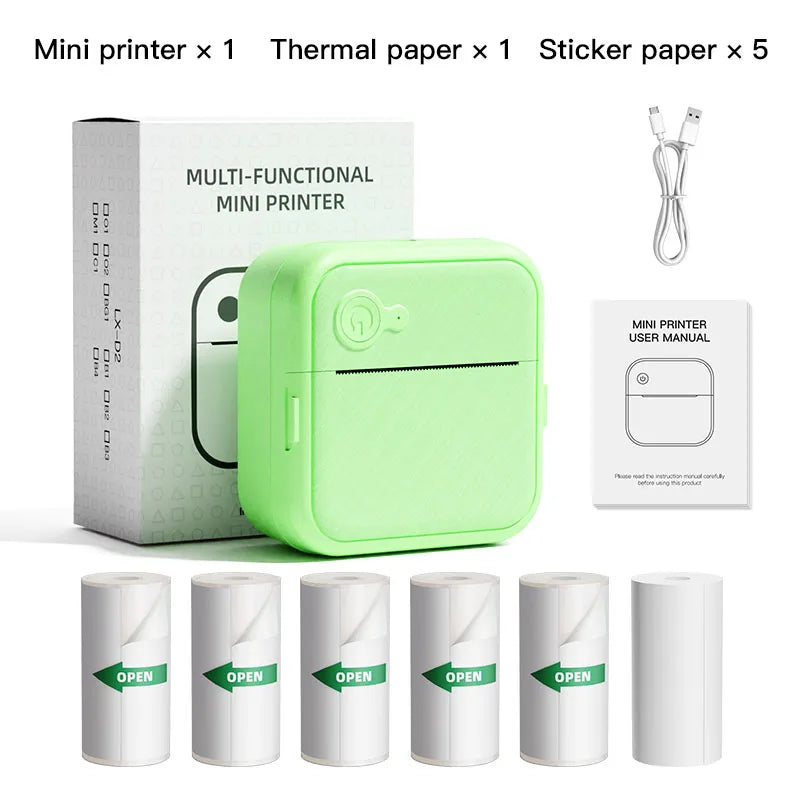 Mini imprimante autocollante sans encre